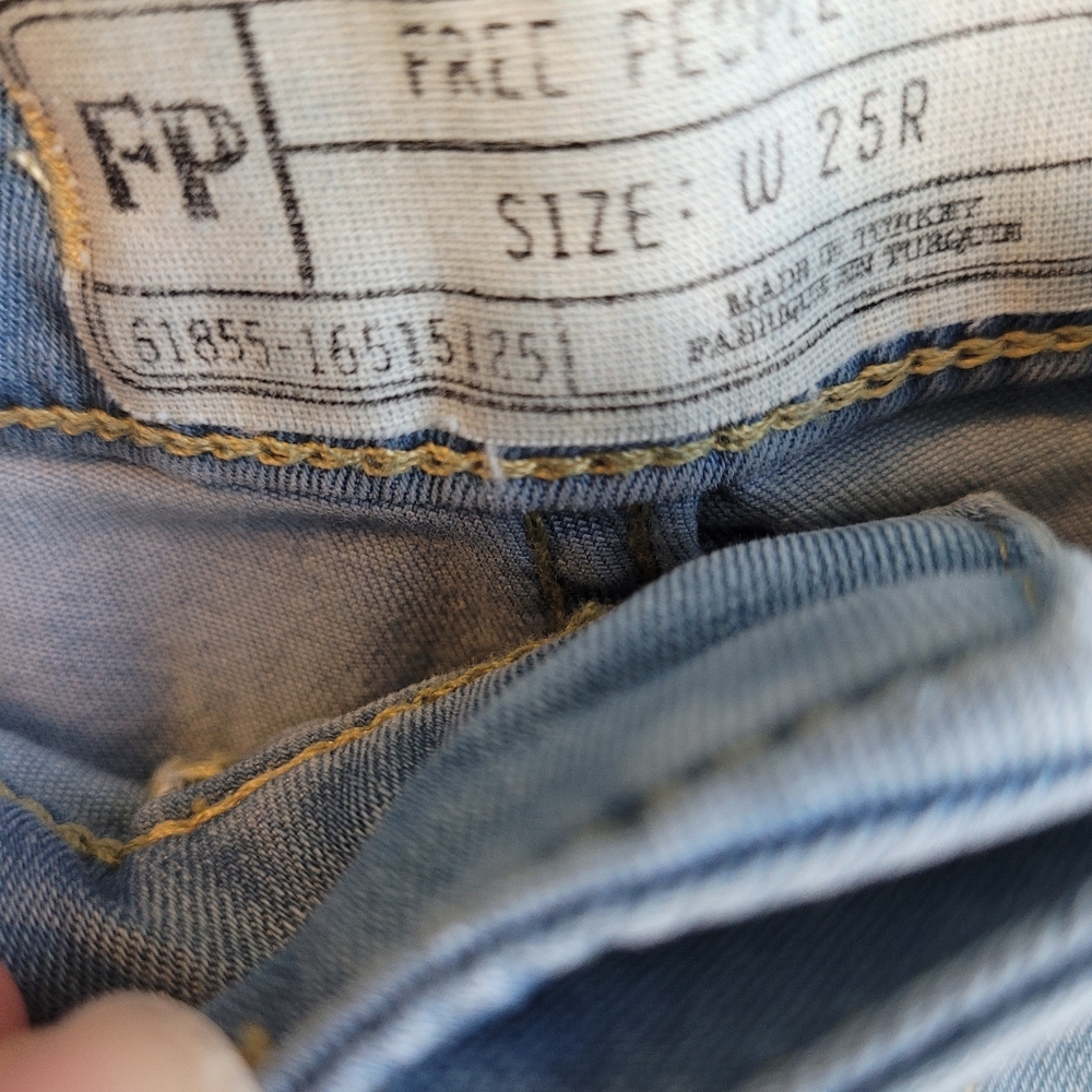 Free People Light Blue Flare Jeans - Picture 4 of 5
